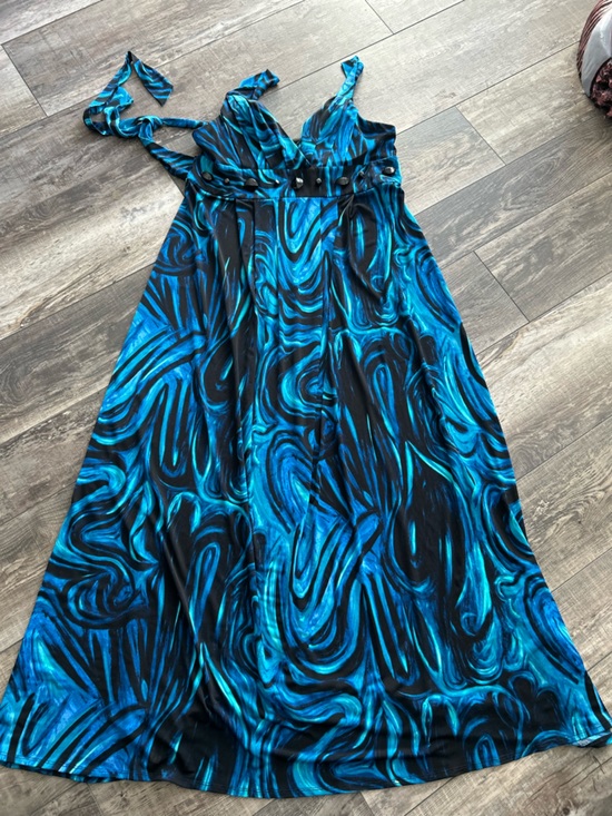 Bisou Bisou Dresses & Skirts - Bisou Bisou Sleeveless Blue  Maxi  Dress  So Sexy  Large up to 40 bust B1